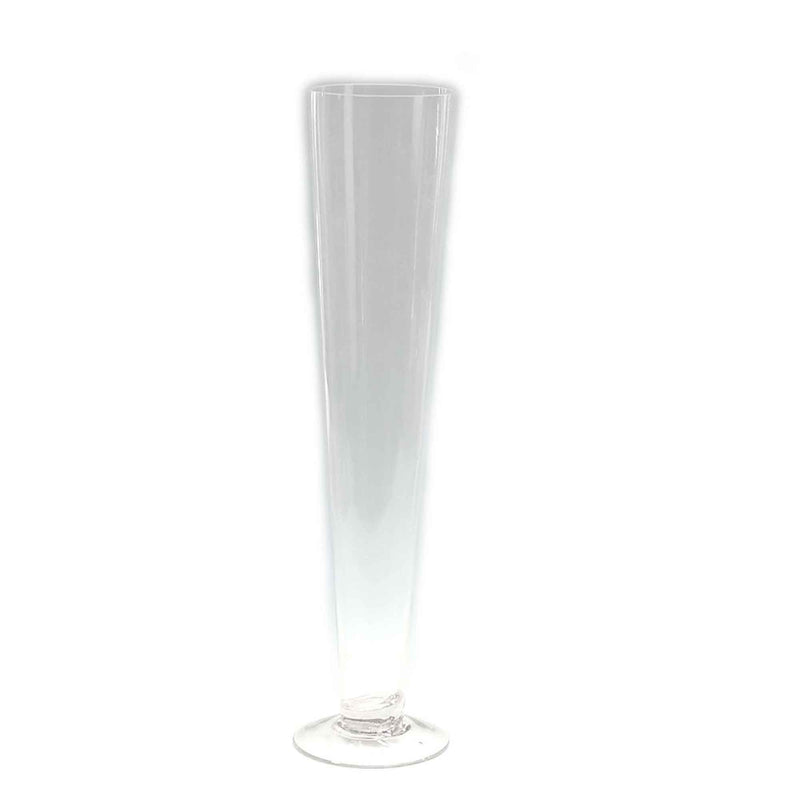Glass Trumpet Vase 20" - Set of 12 - Events and Crafts-Events and Crafts
