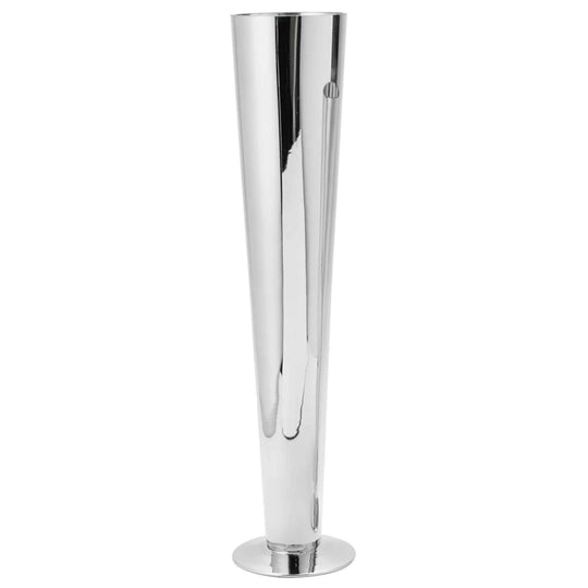 Glass Trumpet Vase 24" - Silver