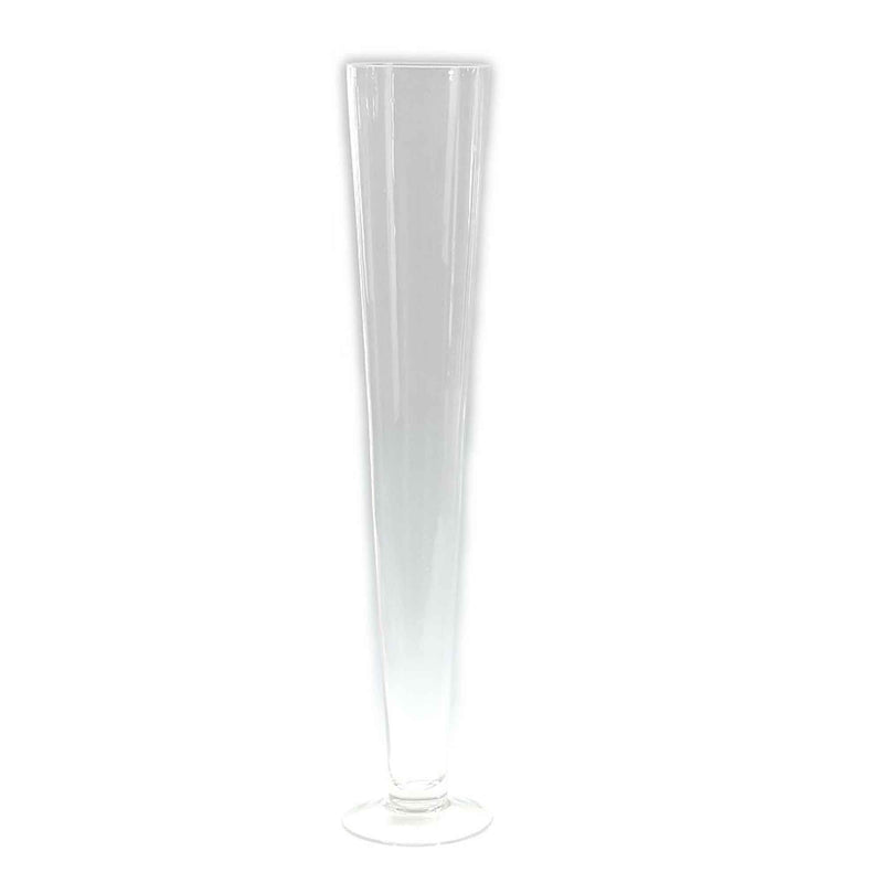 Glass Trumpet Vase 24" - Set of 2 - Events and Crafts-Events and Crafts