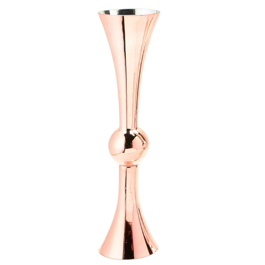 Double Trumpet Vase 24" - Rose Gold