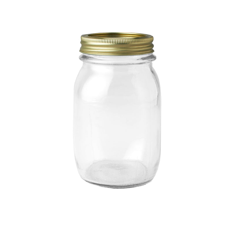 Mason Jars with Lid Set of 6 - Events and Crafts-Simple Elements