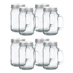 Mason Jar with Handle/Lid/Straw Hole - Events and Crafts-Simple Elements
