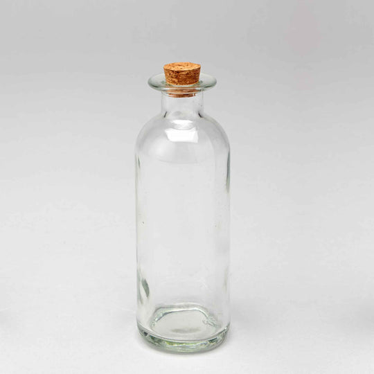 Glass Bottle with Cork Stopper