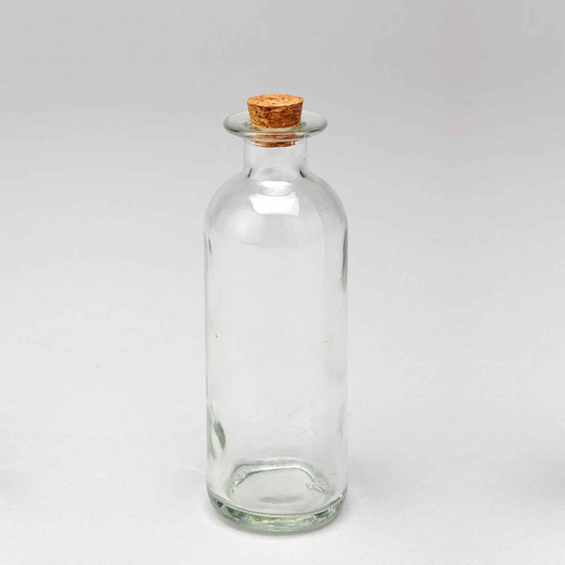 Glass Bottle with Cork Stopper - Events and Crafts-Events and Crafts