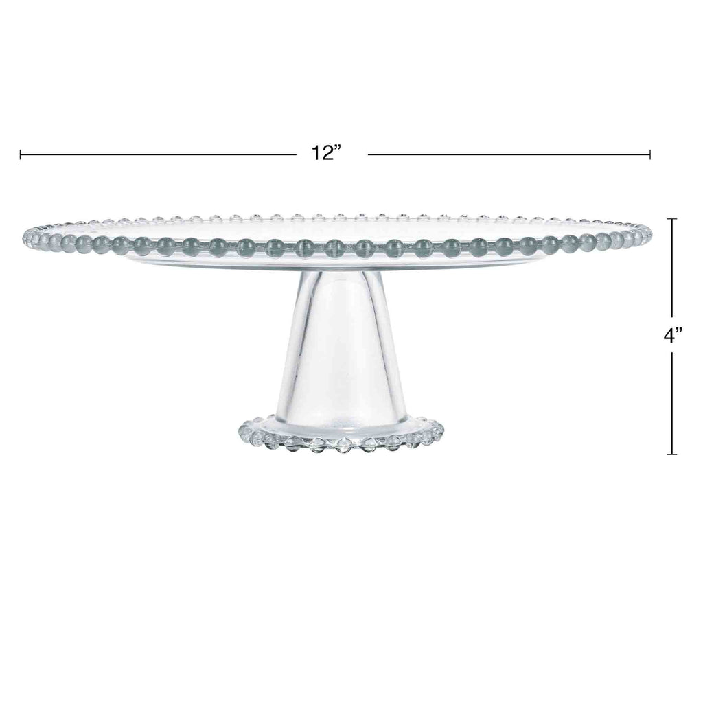 Beaded Edge Cake Stand - 12 Inches Measurements