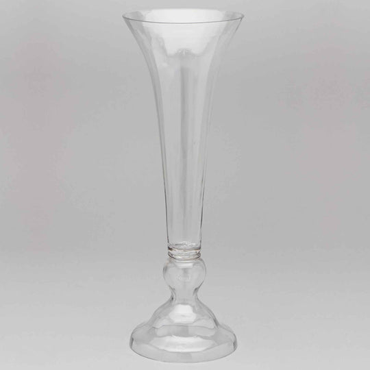 Large Trumpet Vase 24" - Clear