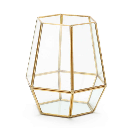 Tall Hexagon Terrarium - 8.25" x 7.5"