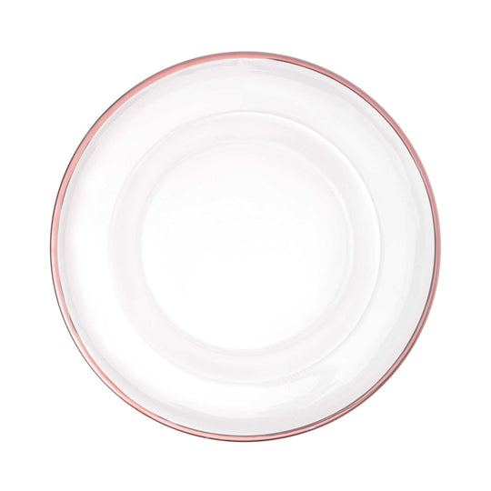 Classic Glass Charger Plate - Rose Gold