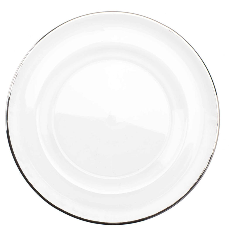 Classic Glass Charger Plate - Set of 4 - Events and Crafts-Events and Crafts