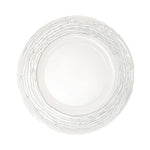 Metallic Wood Pattern Glass Charger Plate 13" - Set of 4 - Events and Crafts-Simply Elegant