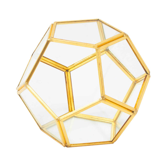 Gold Hexagon Terrarium 4.5"