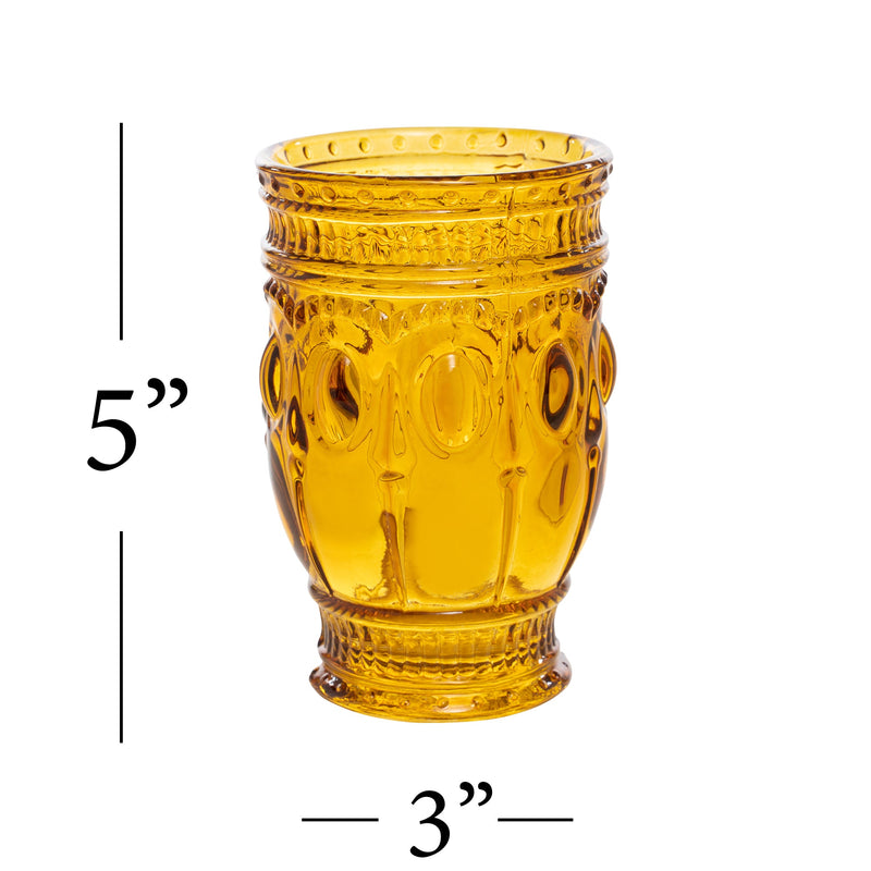 Vintage Embossed Glass Cup - Events and Crafts-Simple Elements