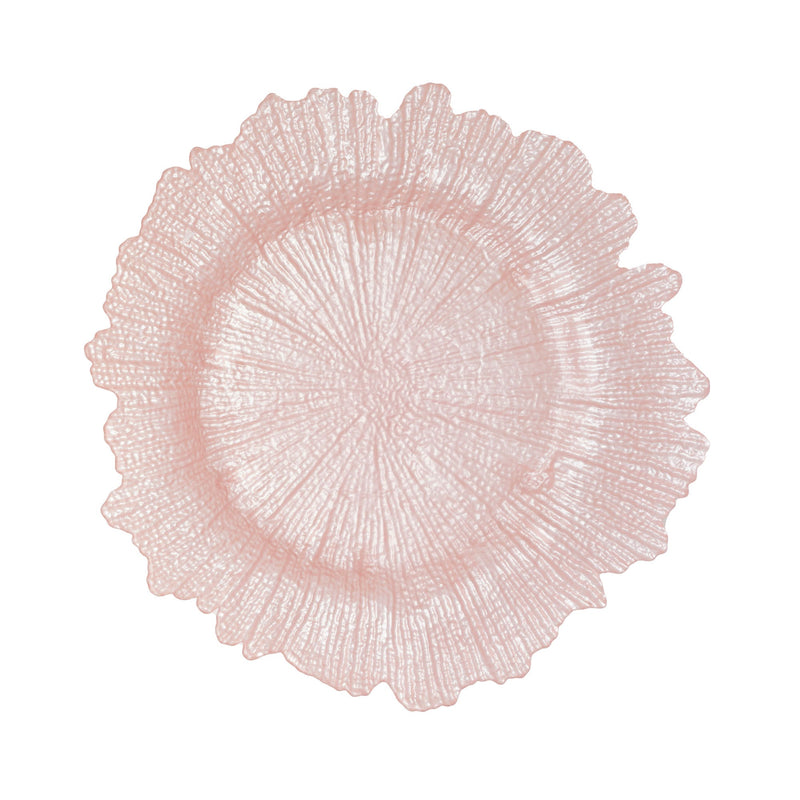 Glass Reef Charger Plate 13" - Set of 4 - Events and Crafts-Simply Elegant