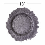 Glass Reef Charger Plate 13" - Set of 4 - Events and Crafts-Simply Elegant