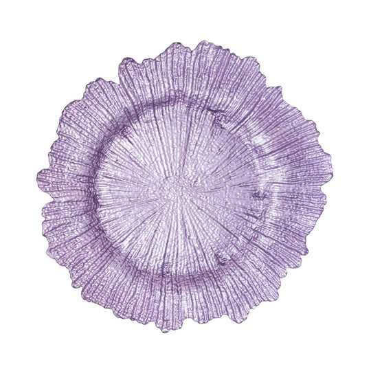 Glass Reef Charger Plate 13" - Lavender