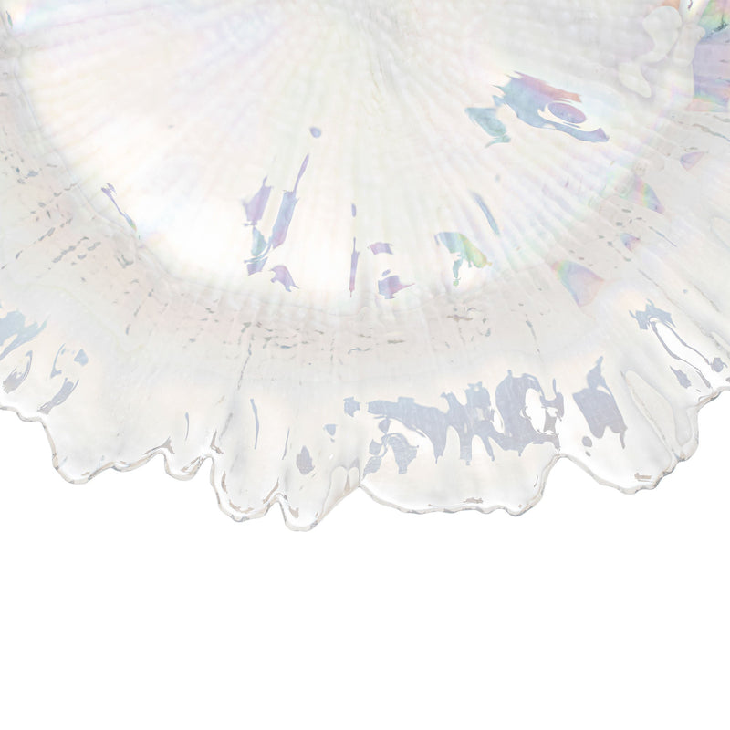 Glass Reef Charger Plate 13" - Set of 4 - Events and Crafts-Simply Elegant