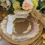 Glass Reef Charger Plate 13" - Set of 4 - Events and Crafts-Simply Elegant