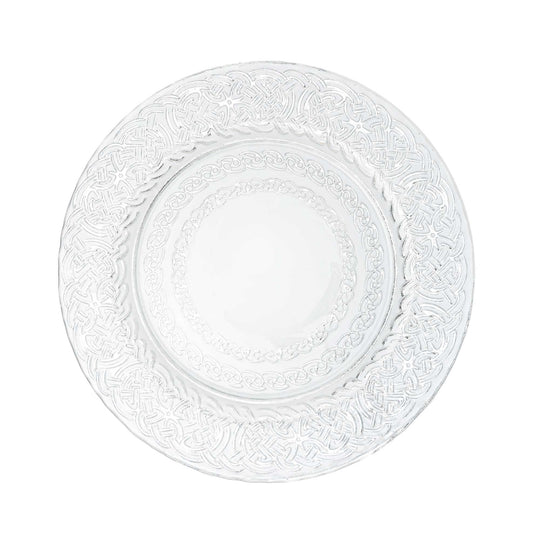 Celtic Glass Charger Plate 13" - Set of 4