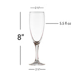 Champagne Flutes - 5.5 fl oz - Events and Crafts-Simple Elements