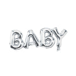 Baby Mylar Balloon Kit Silver 16 inch