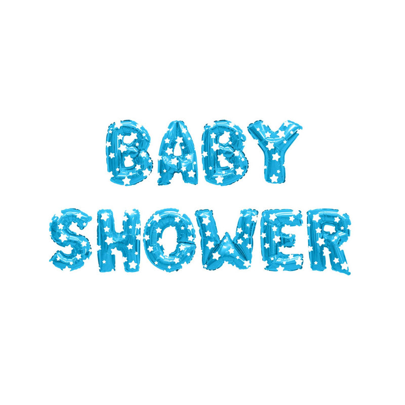 Baby Shower Mylar Kit - Blue Stars 