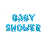 Baby Shower Mylar Kit - Blue Stars  size guide