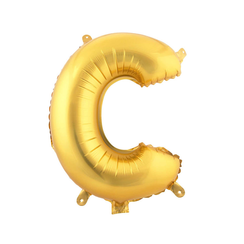 Mylar Balloon Letter C- Gold