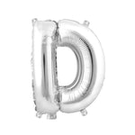 Mylar Ballon Letter D - Silver