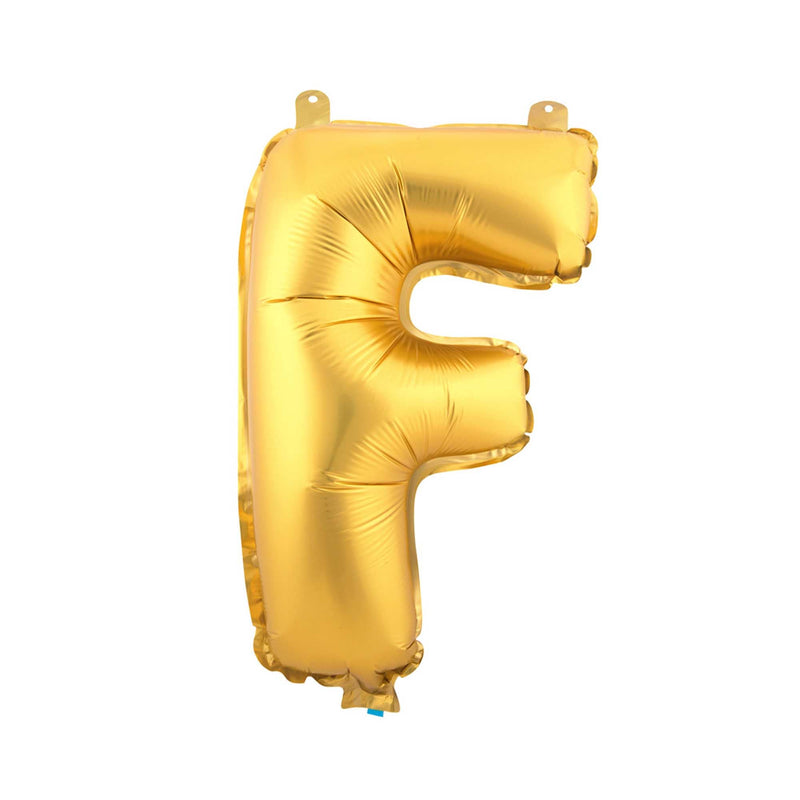 Mylar Ballon Letter F - Gold