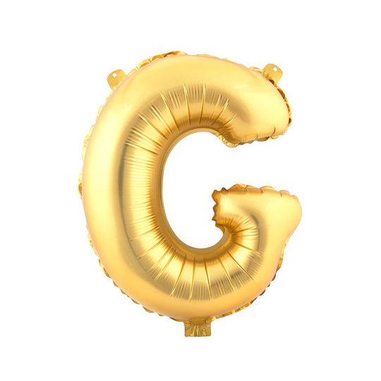 Mylar Balloon Letter G - Gold 16"