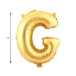 Mylar Ballon Letter G- Gold 16 inch