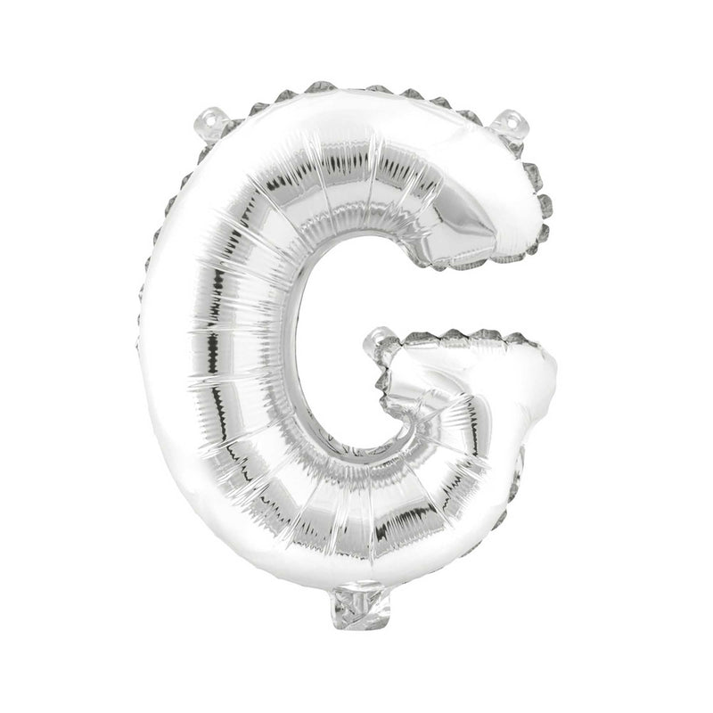 Mylar Ballon Letter G- Silver