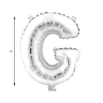 Mylar Ballon Letter G- Silver 16 inch