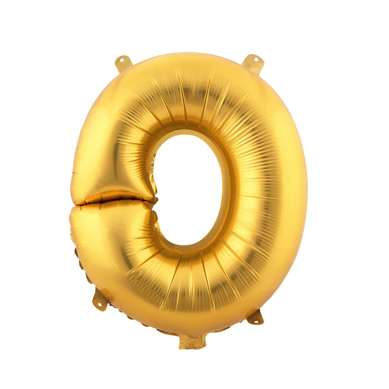 Mylar Ballon Letter O- Gold 16 inch