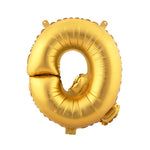 Mylar Ballon Letter Q- Gold 16 inch