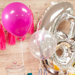 Mylar Balloons 6th Birthday Party Silver