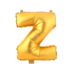 Mylar Ballon Letter Z- Gold 16 inch