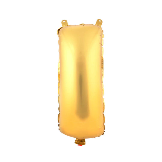 Mylar Balloon Letter I - Gold 34"