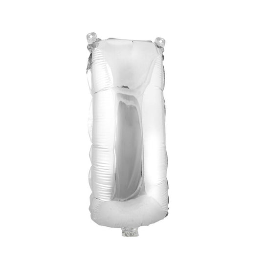 Mylar Balloon Letter I - Silver 16"