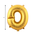 Mylar Ballon Letter O- Gold 34 inch