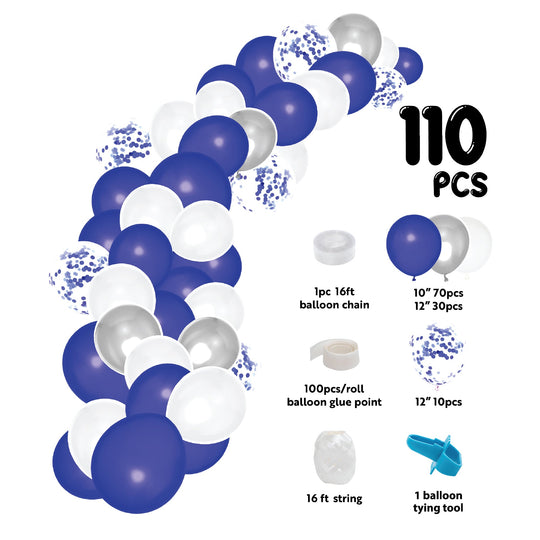 DIY Confetti Balloon Garland - 16 ft Royal Blue