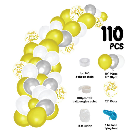 DIY Confetti Balloon Garland - 16 ft Yellow