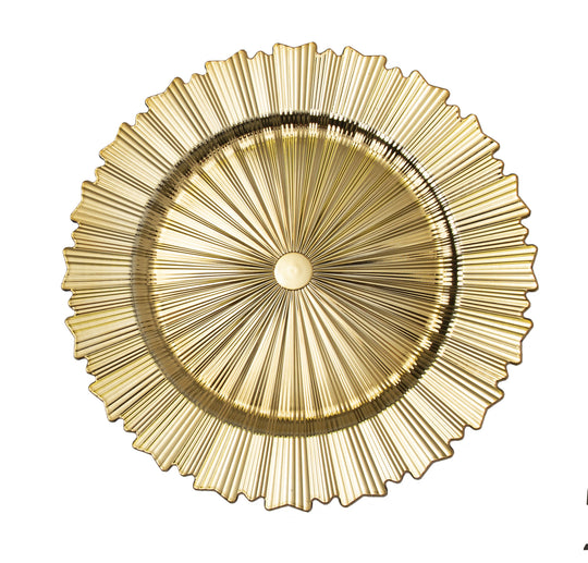 Modern Plastic Charger Plate 13" - Gold