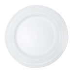 Eyelet Plastic Charger Plate 13" - White - Events and Crafts-Simply Elegant