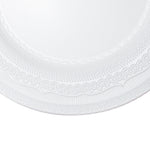 Eyelet Plastic Charger Plate 13" - White - Events and Crafts-Simply Elegant