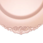 Filigree Edge Plastic Charger Plate 13" - Blush - Events and Crafts-Simply Elegant