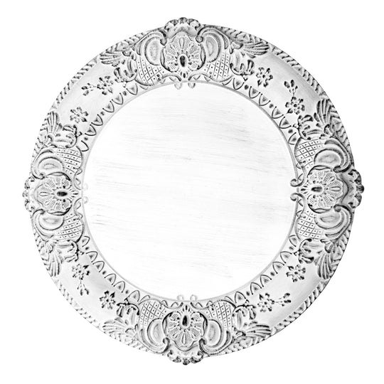 Victorian Edge Plastic Charger Plate 13" - Black