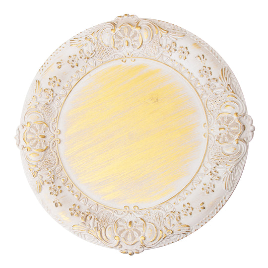 Victorian Edge Plastic Charger Plate 13" - Gold