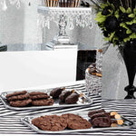 Banquet Serving Tray - Silver with Treats