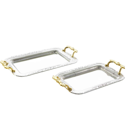Serving Tray Set - Silver